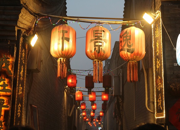 Night view of Pingyao Ancient City