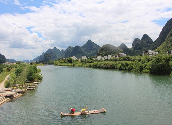 Li River bamboo raft