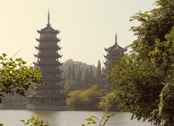 Sun and Moon Tower in Guilin