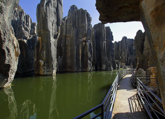 A lake in the stone forest